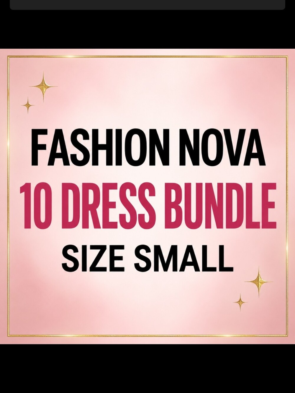 10-Piece Fashion Nova Dress Bundle Size Small NWT